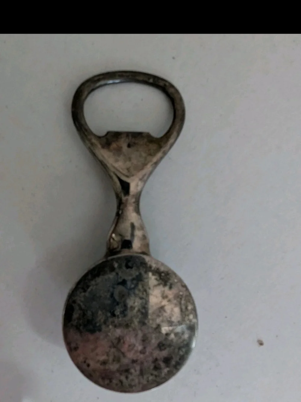 Vintage Golf Ball Bottle Opener Solid Stainless Steel Chrome Heavy Golfer Gift